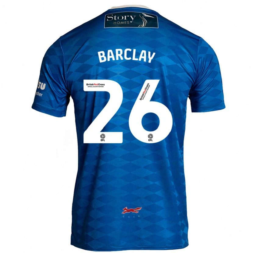 Danxen Mujer Camiseta Ben Barclay #26 Azul 1ª Equipación 2024/25 La Camisa