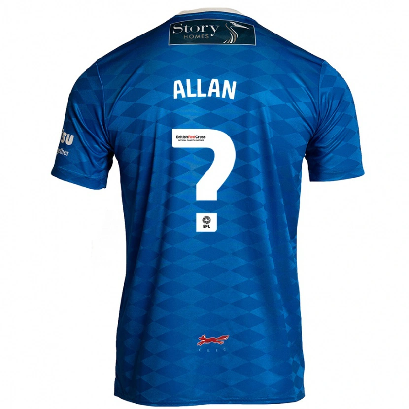 Danxen Mujer Camiseta Jake Allan #0 Azul 1ª Equipación 2024/25 La Camisa