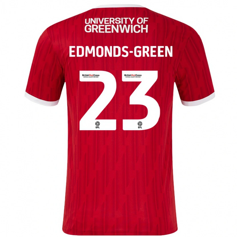 Danxen Mujer Camiseta Rarmani Edmonds-Green #23 Rojo Blanco 1ª Equipación 2024/25 La Camisa