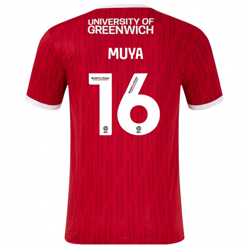 Danxen Mujer Camiseta Karin Muya #16 Rojo Blanco 1ª Equipación 2024/25 La Camisa