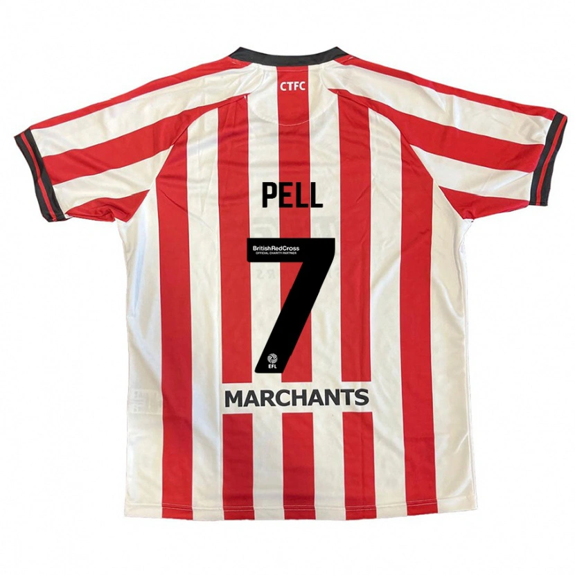 Danxen Mujer Camiseta Harry Pell #7 Rojo Blanco 1ª Equipación 2024/25 La Camisa