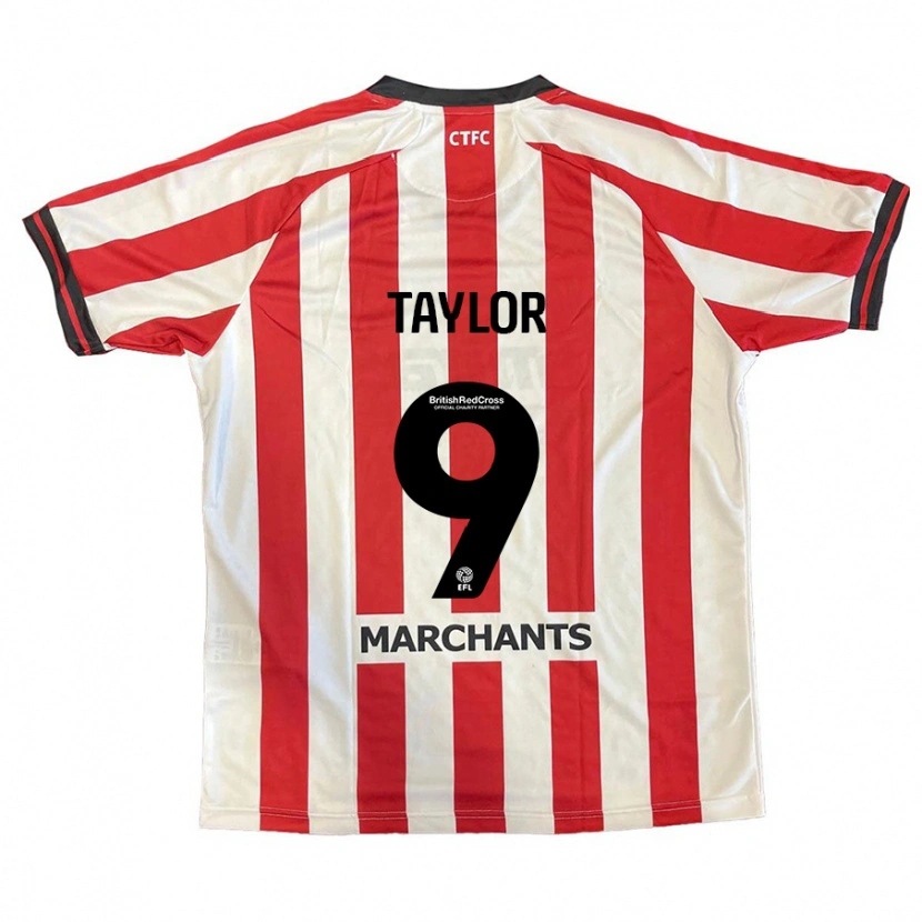 Danxen Mujer Camiseta Matty Taylor #9 Rojo Blanco 1ª Equipación 2024/25 La Camisa