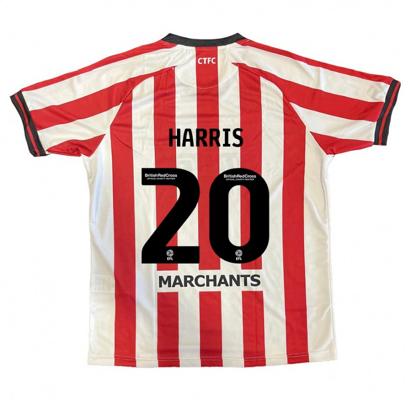 Danxen Mujer Camiseta Max Harris #20 Rojo Blanco 1ª Equipación 2024/25 La Camisa