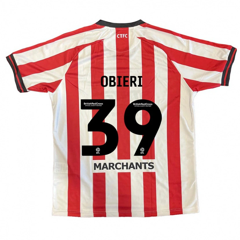 Danxen Mujer Camiseta Sopuruchukwu Obieri #39 Rojo Blanco 1ª Equipación 2024/25 La Camisa