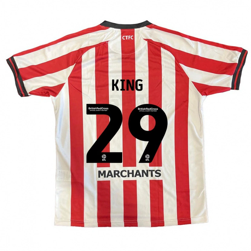Danxen Mujer Camiseta Tom King #29 Rojo Blanco 1ª Equipación 2024/25 La Camisa
