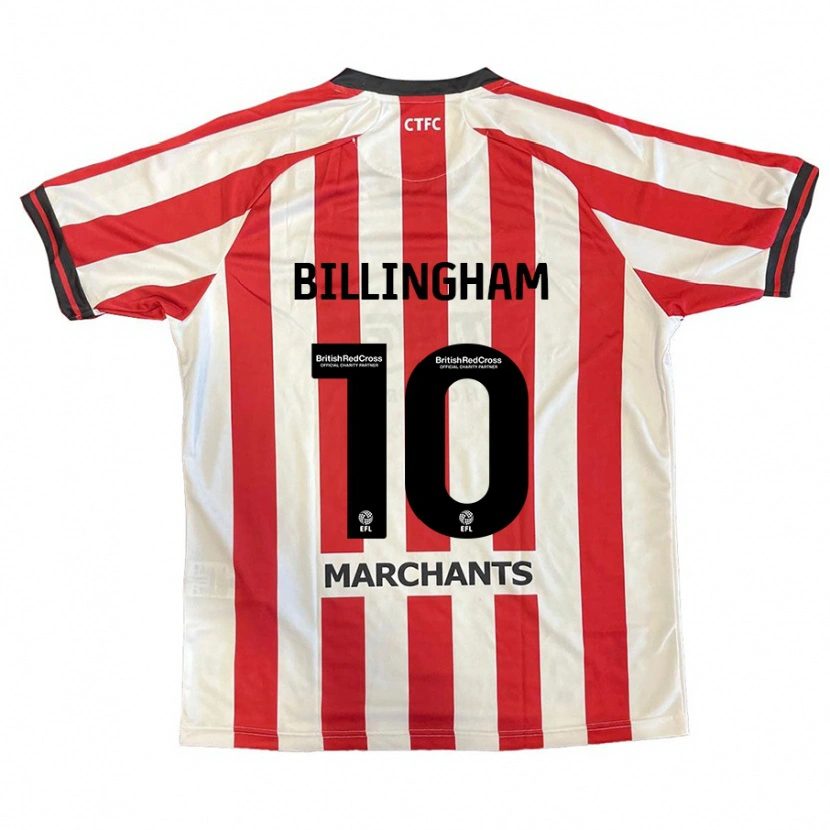 Danxen Mujer Camiseta Lily Billingham #10 Rojo Blanco 1ª Equipación 2024/25 La Camisa