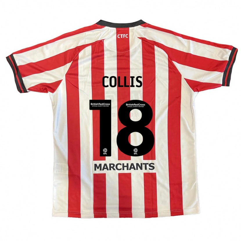 Danxen Mujer Camiseta Maisy Collis #18 Rojo Blanco 1ª Equipación 2024/25 La Camisa