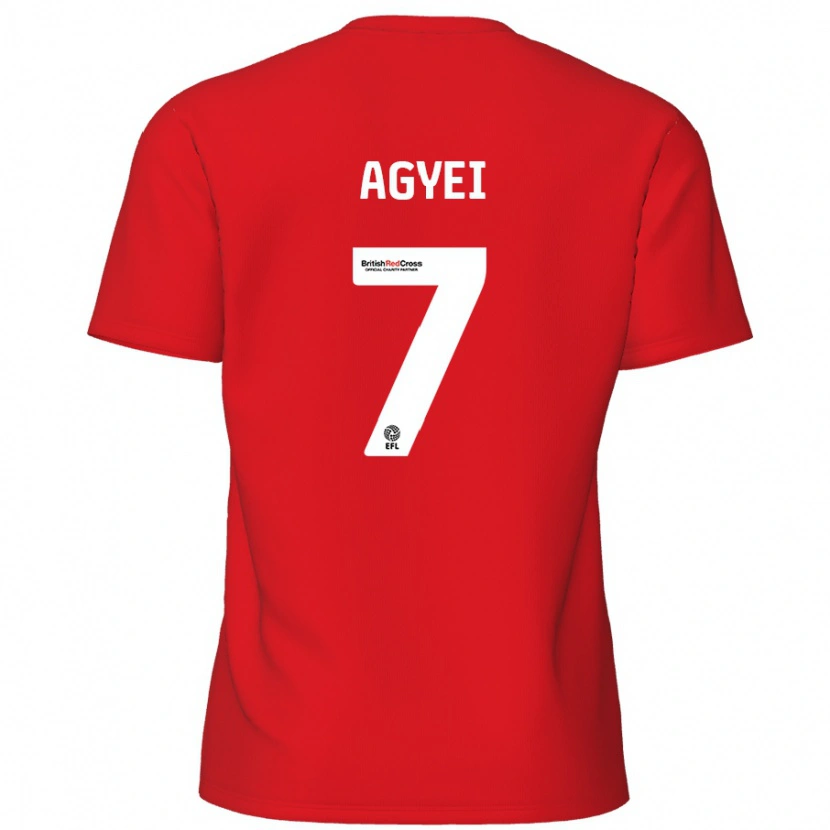 Danxen Mujer Camiseta Dan Agyei #7 Rojo 1ª Equipación 2024/25 La Camisa