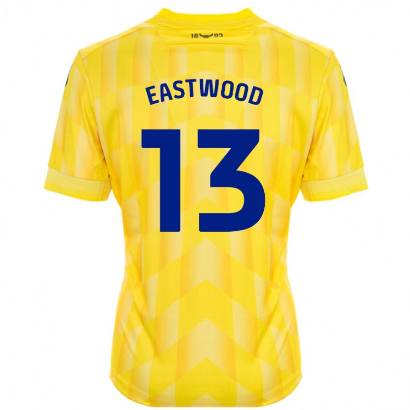Danxen Mujer Camiseta Simon Eastwood #13 Amarillo 1ª Equipación 2024/25 La Camisa