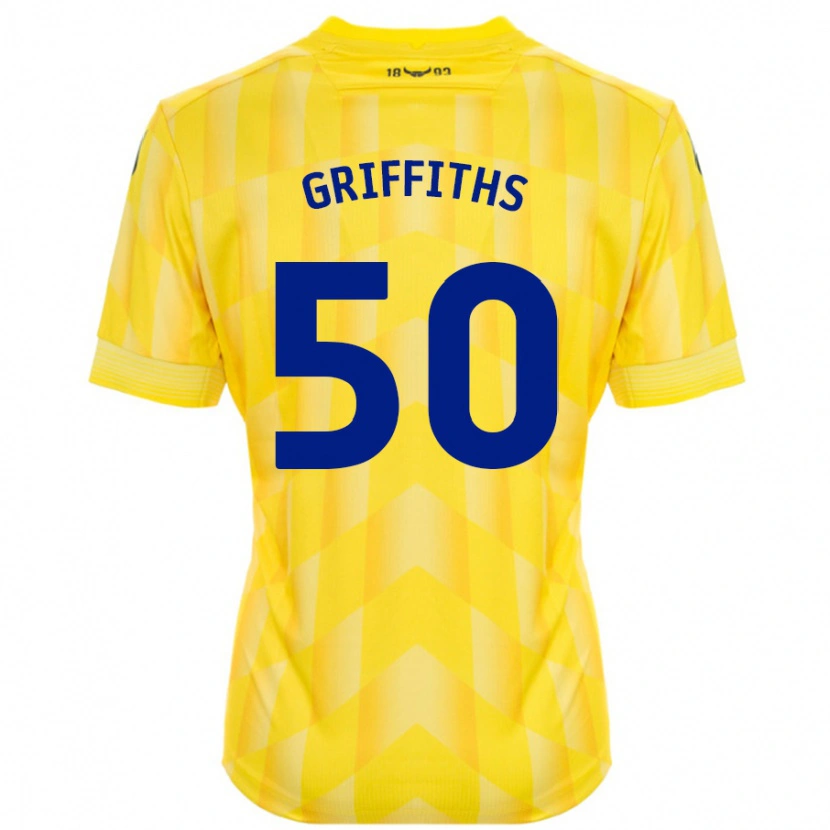 Danxen Mujer Camiseta Louis Griffiths #50 Amarillo 1ª Equipación 2024/25 La Camisa