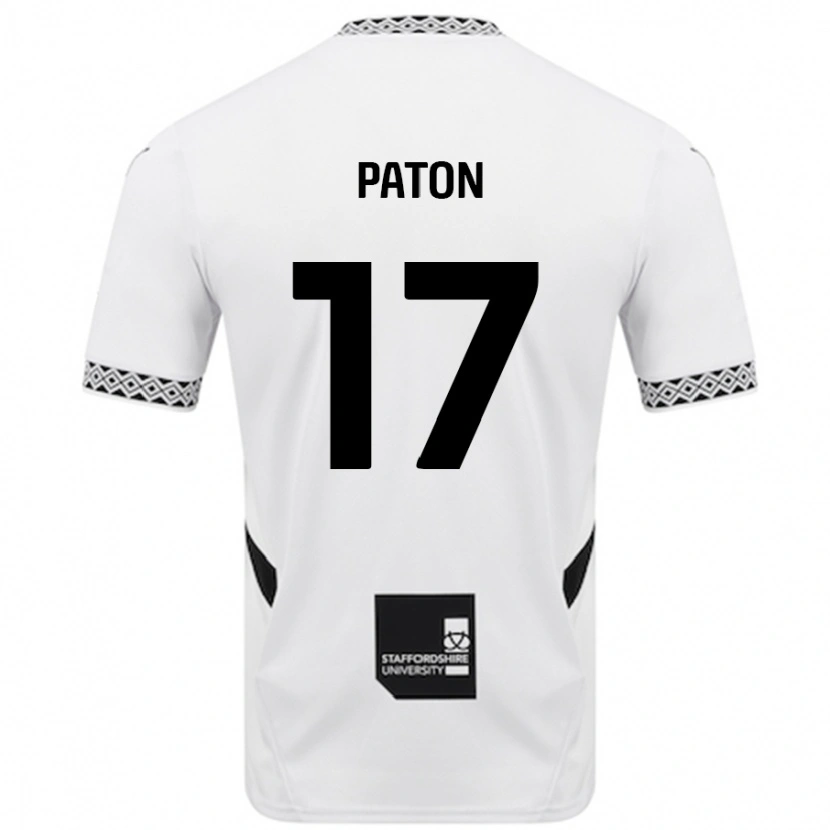 Danxen Mujer Camiseta Ruari Paton #17 Blanco 1ª Equipación 2024/25 La Camisa