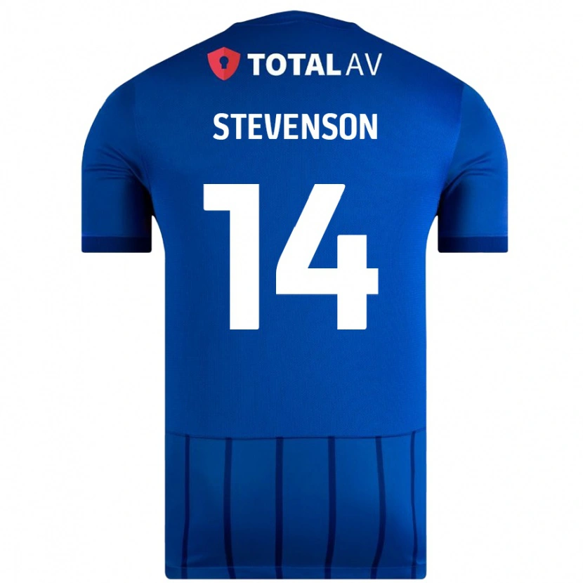 Danxen Mujer Camiseta Ben Stevenson #14 Azul 1ª Equipación 2024/25 La Camisa