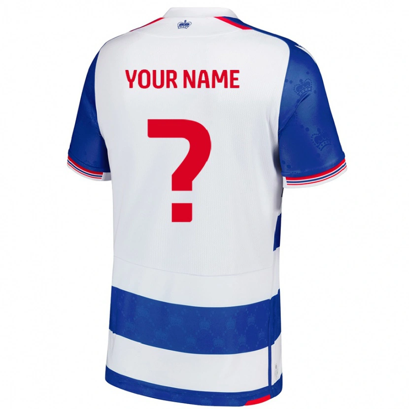 Danxen Mujer Camiseta Su Nombre #0 Azul Blanco 1ª Equipación 2024/25 La Camisa
