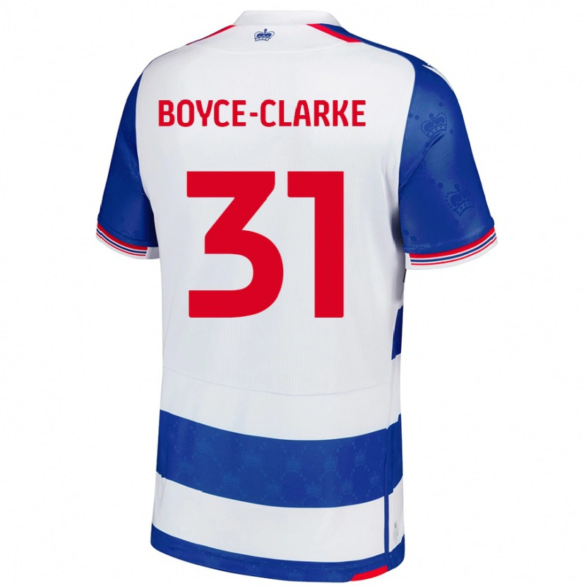 Danxen Mujer Camiseta Coniah Boyce-Clarke #31 Azul Blanco 1ª Equipación 2024/25 La Camisa