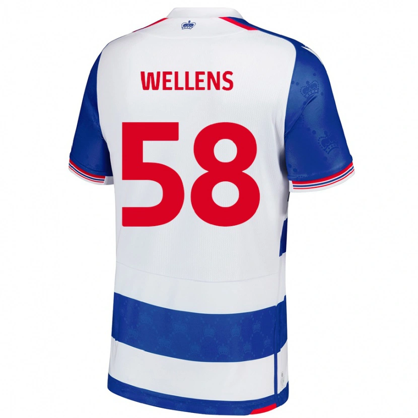 Danxen Mujer Camiseta Charlie Wellens #58 Azul Blanco 1ª Equipación 2024/25 La Camisa