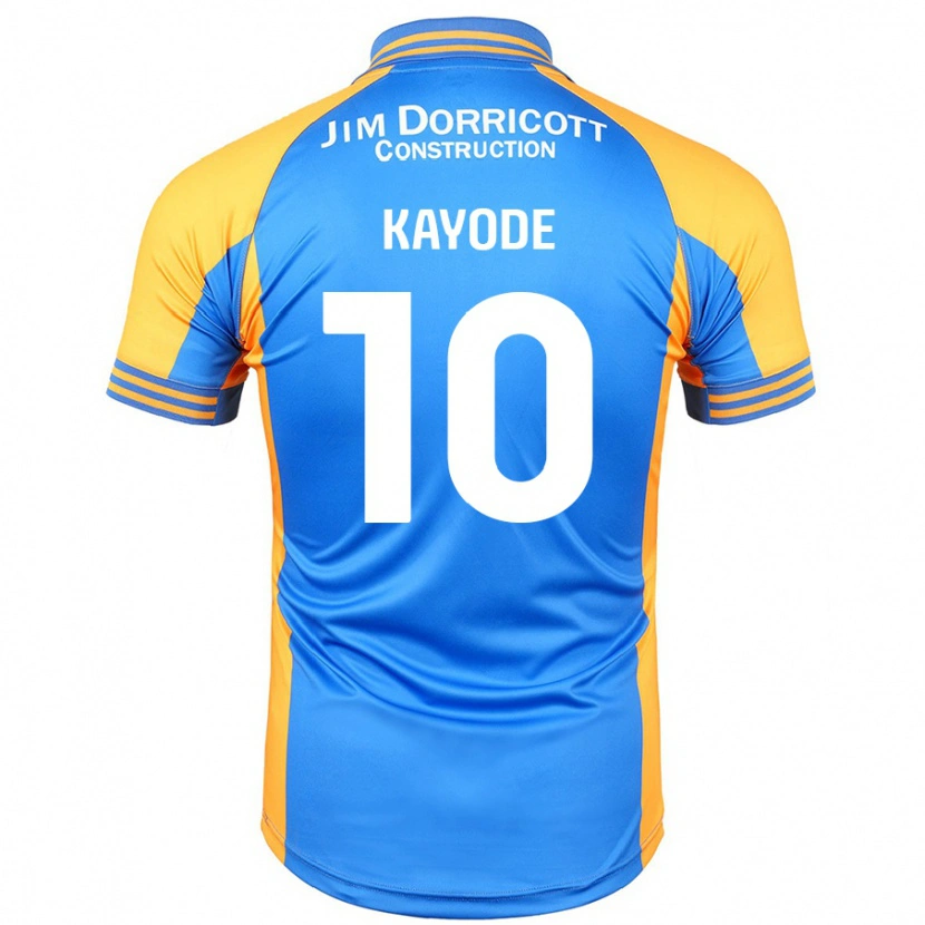 Danxen Mujer Camiseta Joshua Kayode #10 Azul Ámbar 1ª Equipación 2024/25 La Camisa