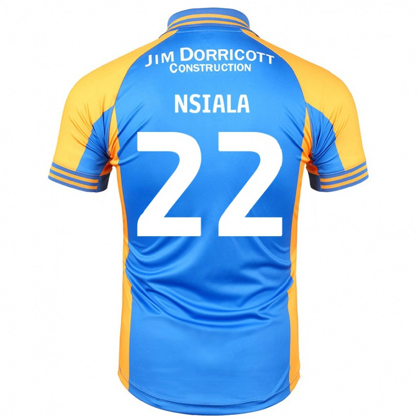 Danxen Mujer Camiseta Toto Nsiala #22 Azul Ámbar 1ª Equipación 2024/25 La Camisa