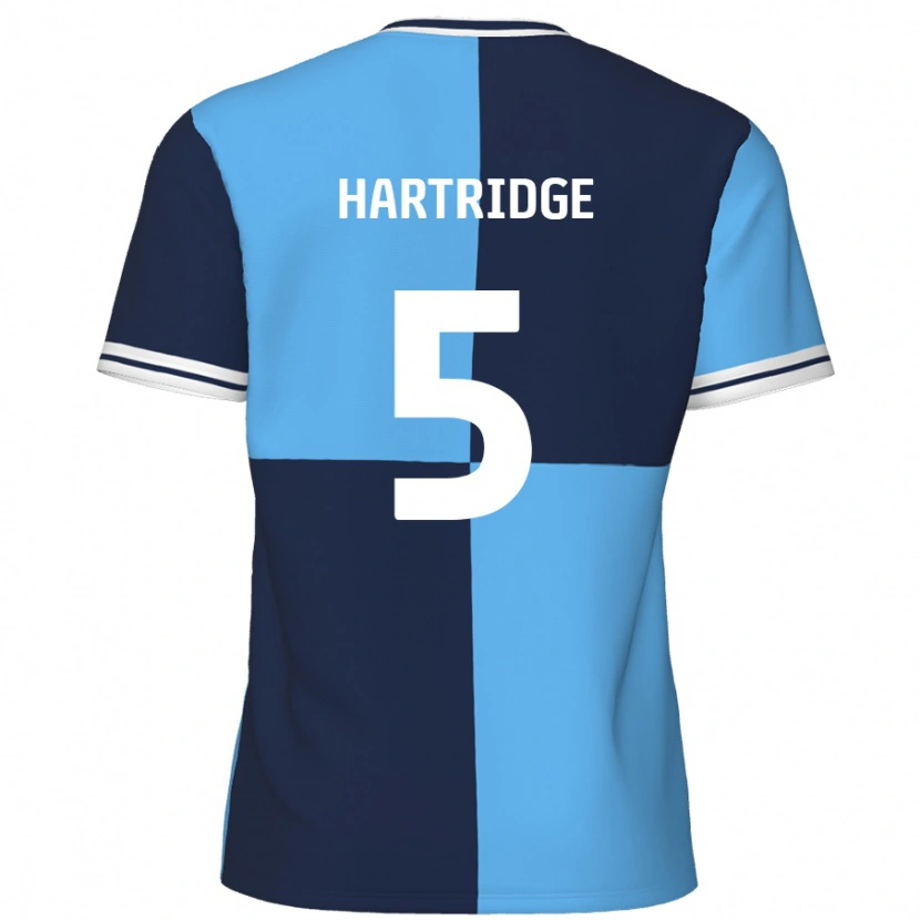 Danxen Mujer Camiseta Alex Hartridge #5 Azul Cielo Azul Oscuro 1ª Equipación 2024/25 La Camisa