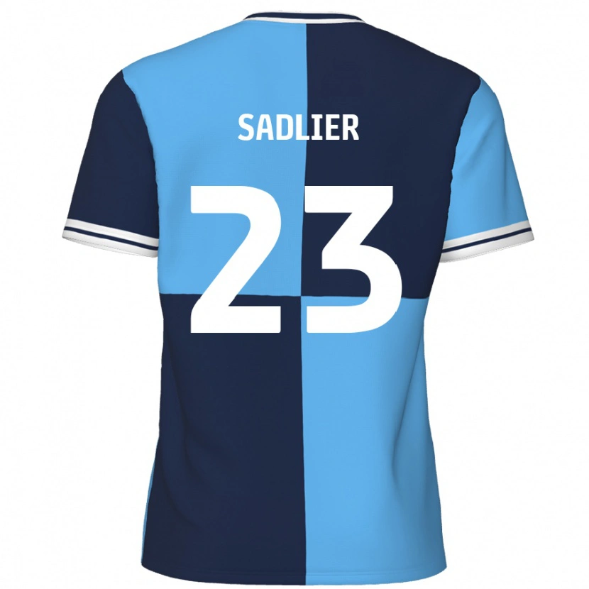 Danxen Mujer Camiseta Kieran Sadlier #23 Azul Cielo Azul Oscuro 1ª Equipación 2024/25 La Camisa