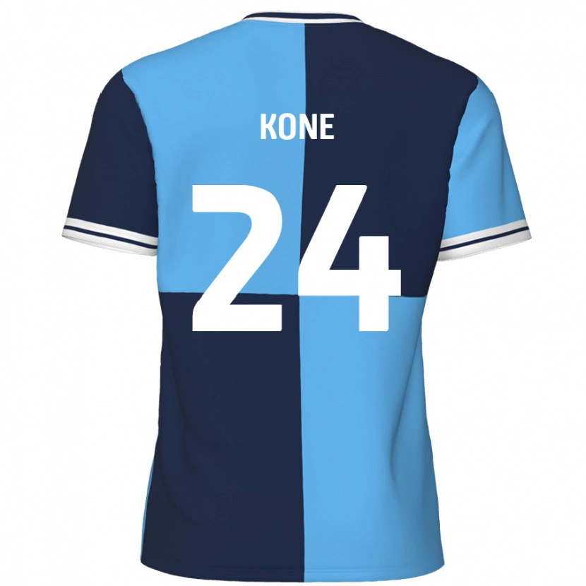 Danxen Mujer Camiseta Richard Kone #24 Azul Cielo Azul Oscuro 1ª Equipación 2024/25 La Camisa