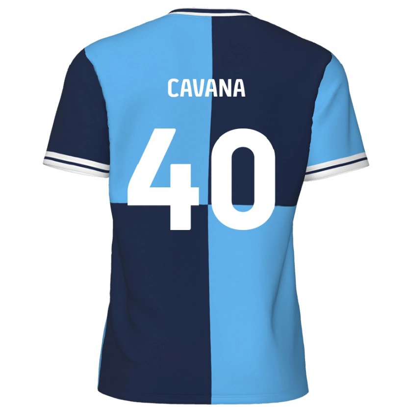 Danxen Mujer Camiseta Max Cavana #40 Azul Cielo Azul Oscuro 1ª Equipación 2024/25 La Camisa