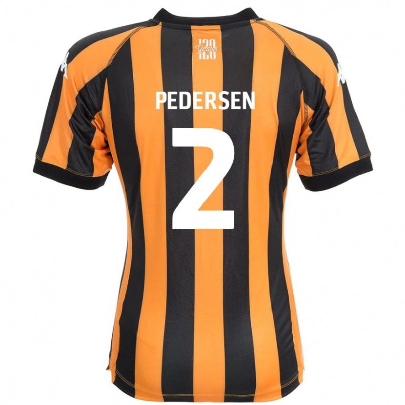 Danxen Mujer Camiseta Eden Pedersen #2 Negro Ámbar 1ª Equipación 2024/25 La Camisa