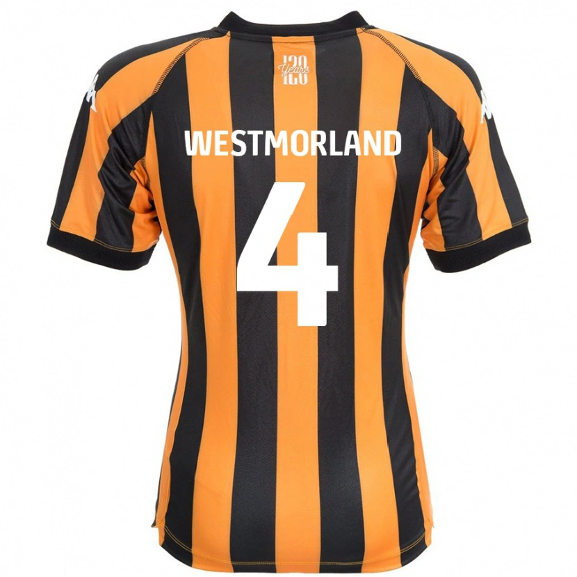 Danxen Mujer Camiseta Emma Westmorland #4 Negro Ámbar 1ª Equipación 2024/25 La Camisa