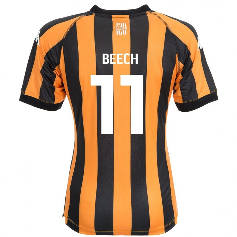 Danxen Mujer Camiseta Rebecca Beech #11 Negro Ámbar 1ª Equipación 2024/25 La Camisa