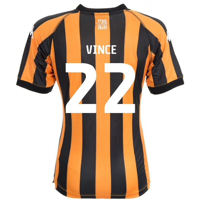Danxen Mujer Camiseta Anna Vince #22 Negro Ámbar 1ª Equipación 2024/25 La Camisa
