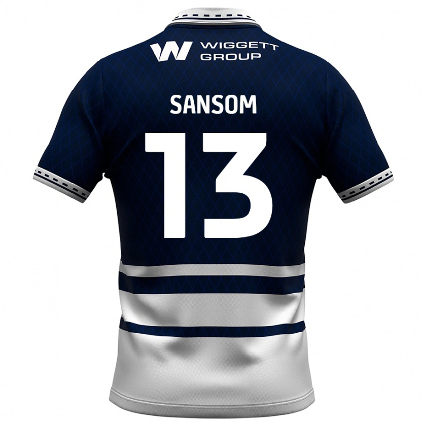 Danxen Mujer Camiseta Chloe Sansom #13 Azul Marino Blanco 1ª Equipación 2024/25 La Camisa