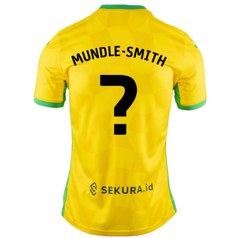 Danxen Mujer Camiseta Errol Mundle-Smith #0 Amarillo Verde 1ª Equipación 2024/25 La Camisa