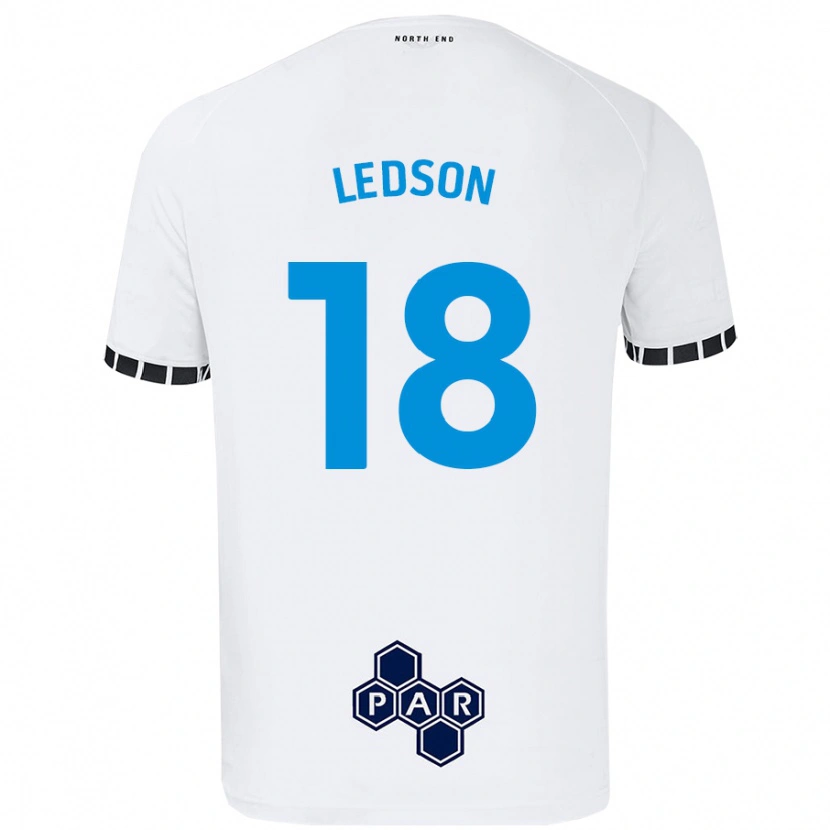 Danxen Mujer Camiseta Ryan Ledson #18 Blanco 1ª Equipación 2024/25 La Camisa