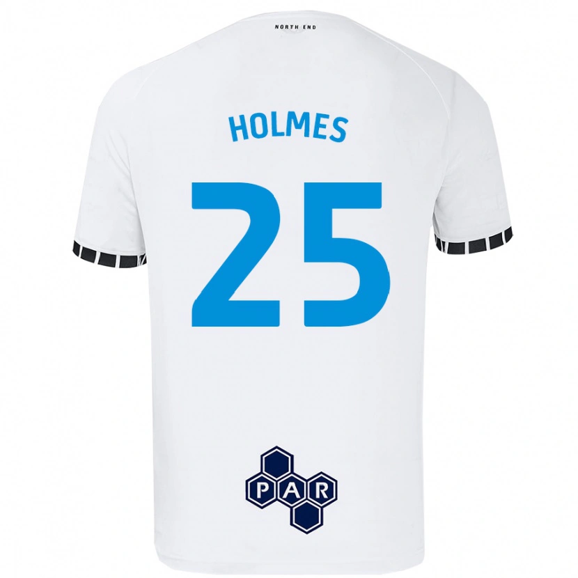 Danxen Mujer Camiseta Duane Holmes #25 Blanco 1ª Equipación 2024/25 La Camisa