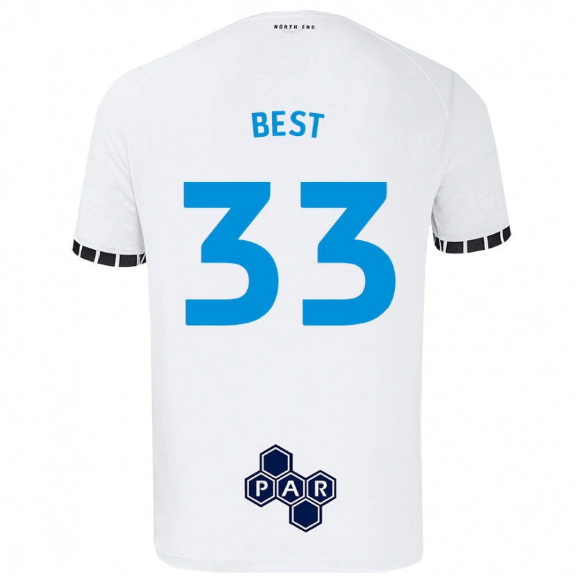 Danxen Mujer Camiseta Kian Best #33 Blanco 1ª Equipación 2024/25 La Camisa