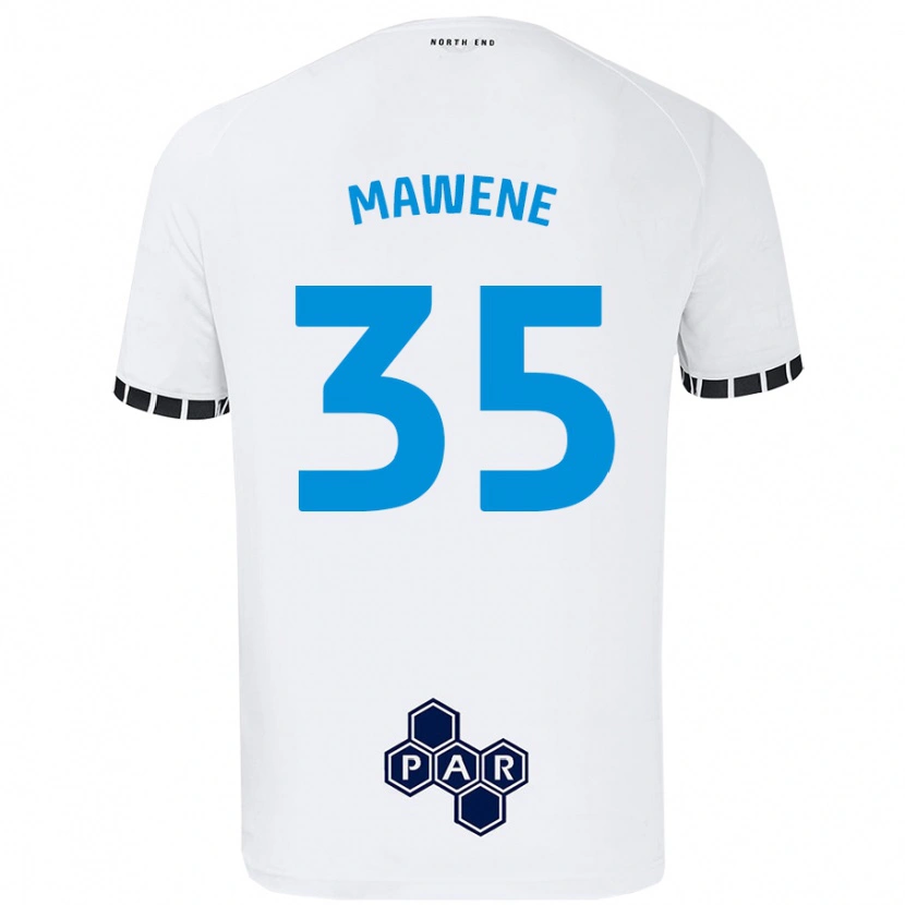 Danxen Mujer Camiseta Noah Mawene #35 Blanco 1ª Equipación 2024/25 La Camisa