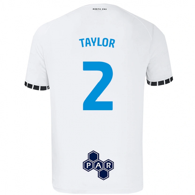 Danxen Mujer Camiseta Alex Taylor #2 Blanco 1ª Equipación 2024/25 La Camisa