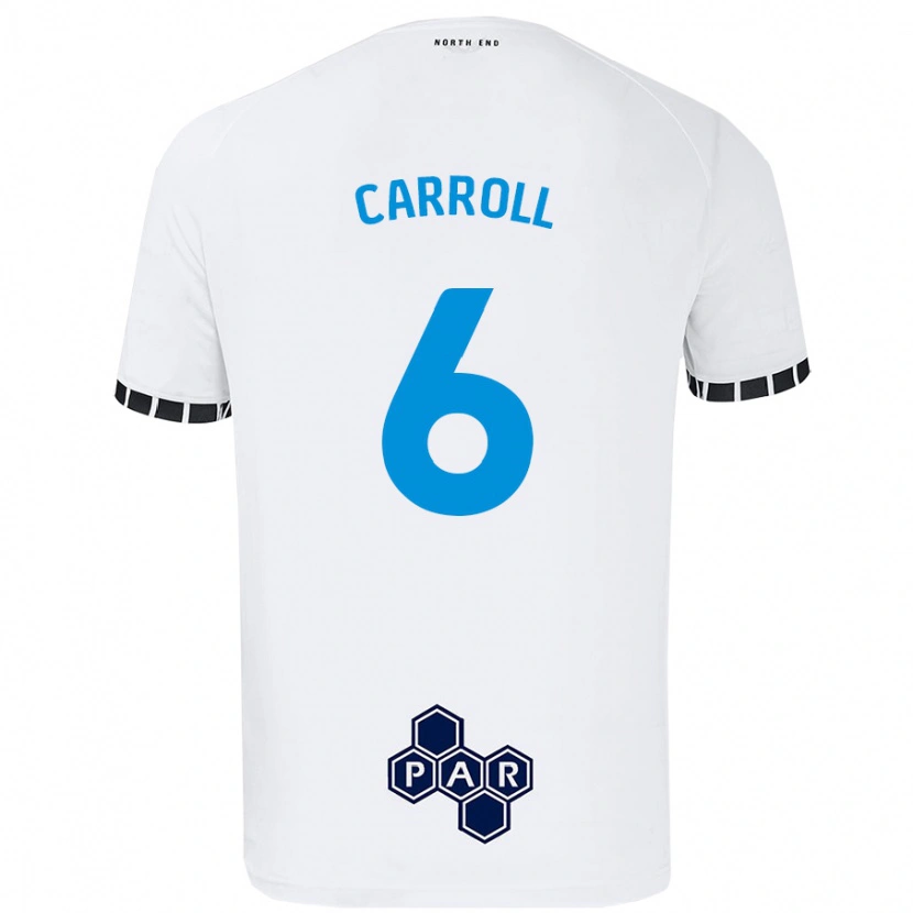 Danxen Mujer Camiseta Jenna Carroll #6 Blanco 1ª Equipación 2024/25 La Camisa