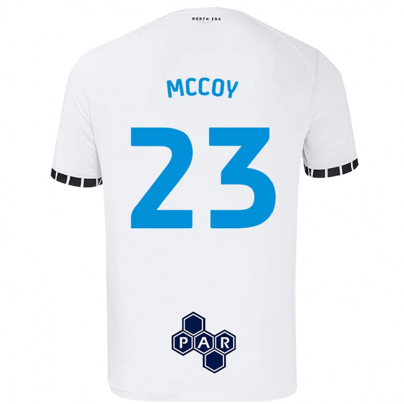 Danxen Mujer Camiseta Faye Mccoy #23 Blanco 1ª Equipación 2024/25 La Camisa