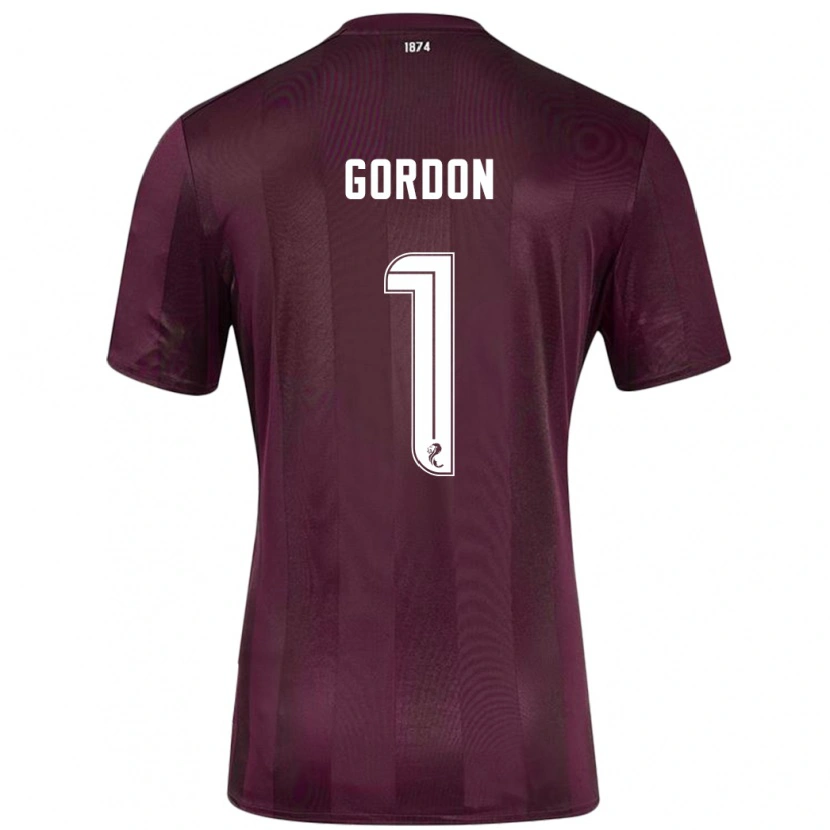 Danxen Mujer Camiseta Craig Gordon #1 Borgoña 1ª Equipación 2024/25 La Camisa