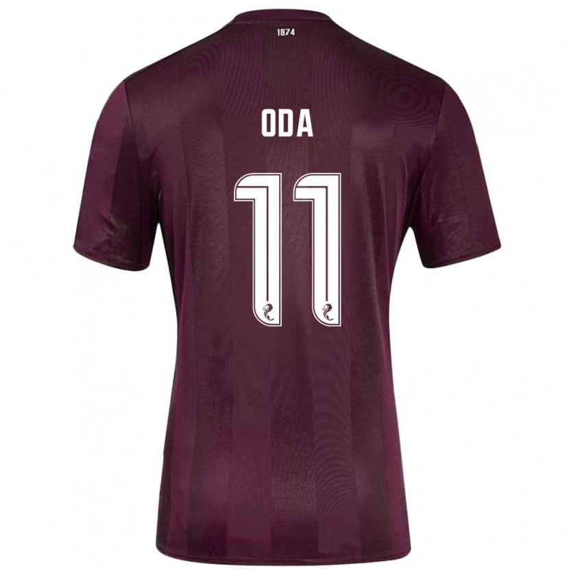 Danxen Mujer Camiseta Yutaro Oda #11 Borgoña 1ª Equipación 2024/25 La Camisa