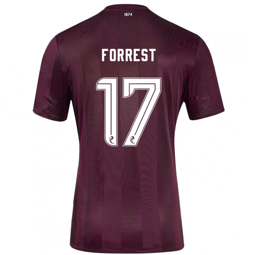 Danxen Mujer Camiseta Alan Forrest #17 Borgoña 1ª Equipación 2024/25 La Camisa
