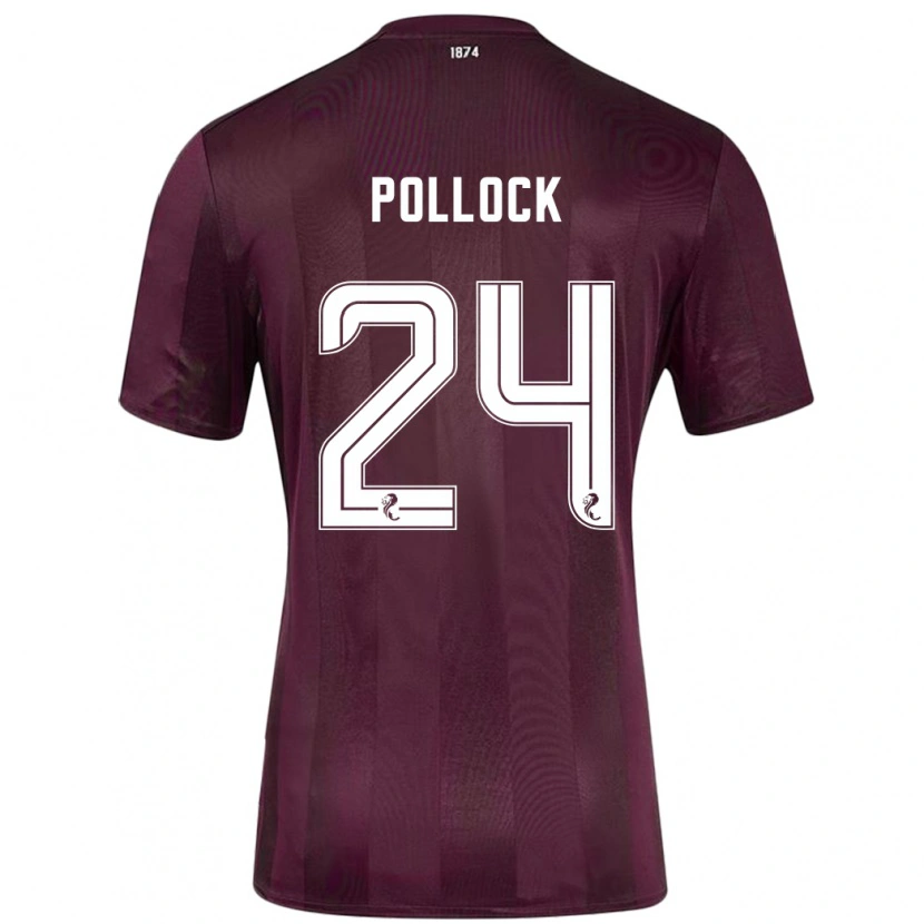Danxen Mujer Camiseta Finlay Pollock #24 Borgoña 1ª Equipación 2024/25 La Camisa