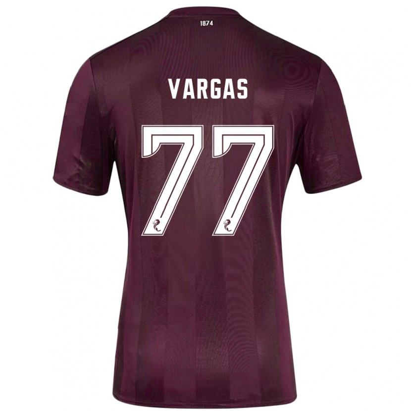 Danxen Mujer Camiseta Kenneth Vargas #77 Borgoña 1ª Equipación 2024/25 La Camisa