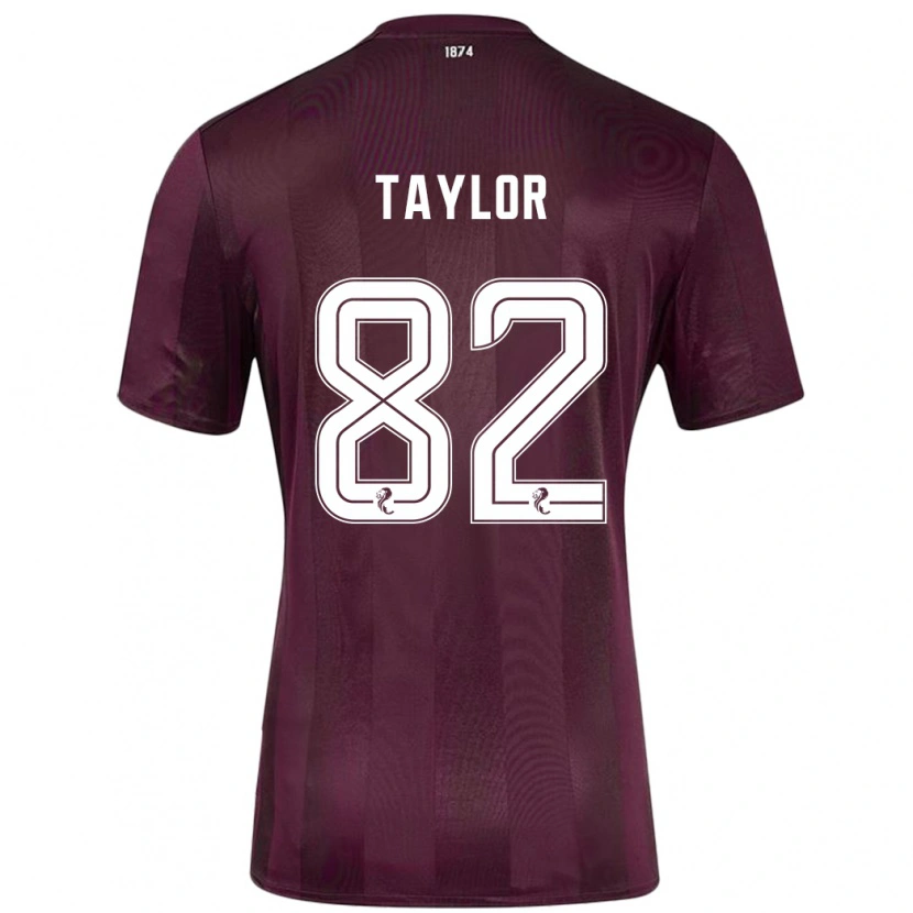 Danxen Mujer Camiseta Gerald Taylor #82 Borgoña 1ª Equipación 2024/25 La Camisa