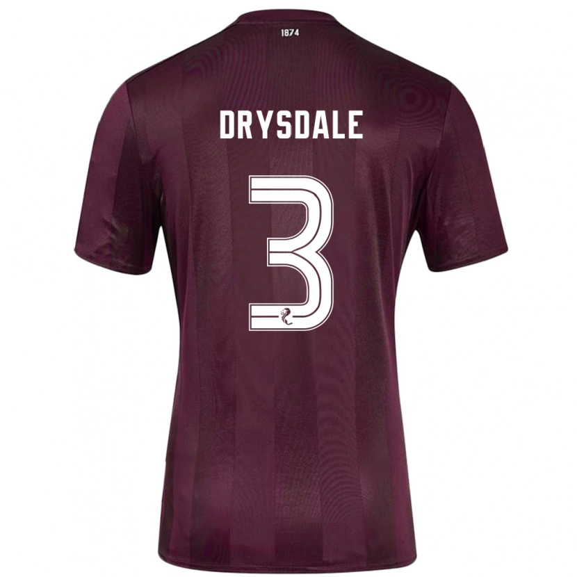 Danxen Mujer Camiseta Ethan Drysdale #3 Borgoña 1ª Equipación 2024/25 La Camisa