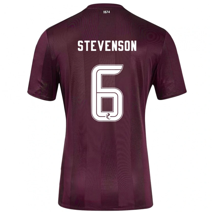 Danxen Mujer Camiseta Gus Stevenson #6 Borgoña 1ª Equipación 2024/25 La Camisa