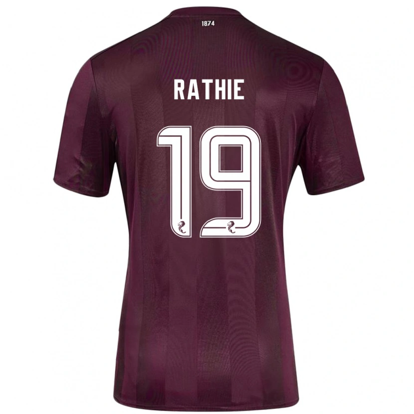 Danxen Mujer Camiseta Luke Rathie #19 Borgoña 1ª Equipación 2024/25 La Camisa