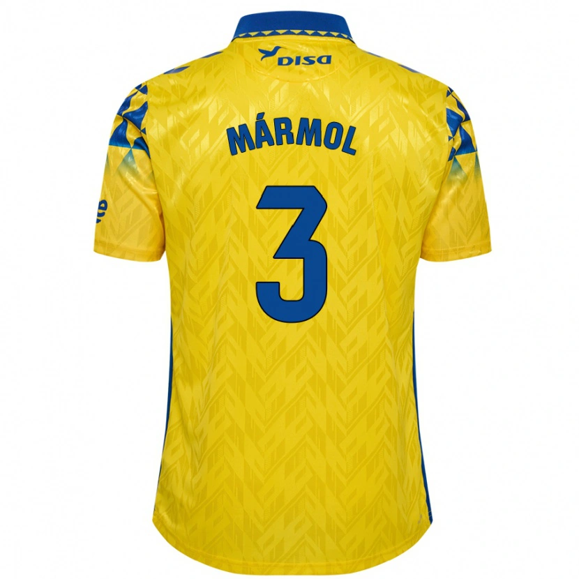 Danxen Mujer Camiseta Mika Mármol #3 Amarillo Azul 1ª Equipación 2024/25 La Camisa
