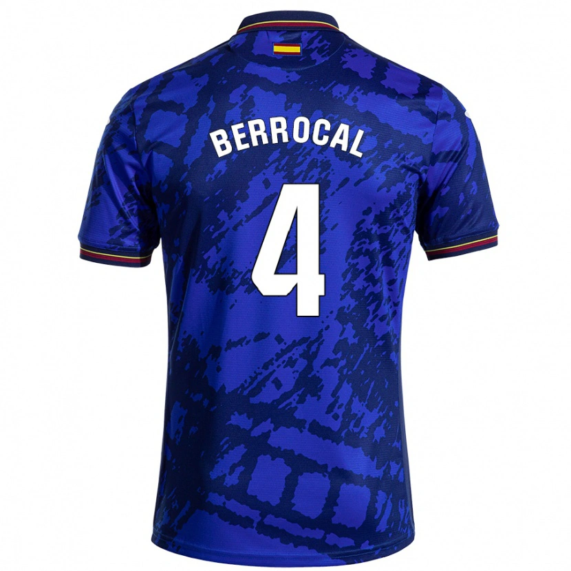 Danxen Mujer Camiseta Juan Berrocal #4 Azul Más Oscuro 1ª Equipación 2024/25 La Camisa