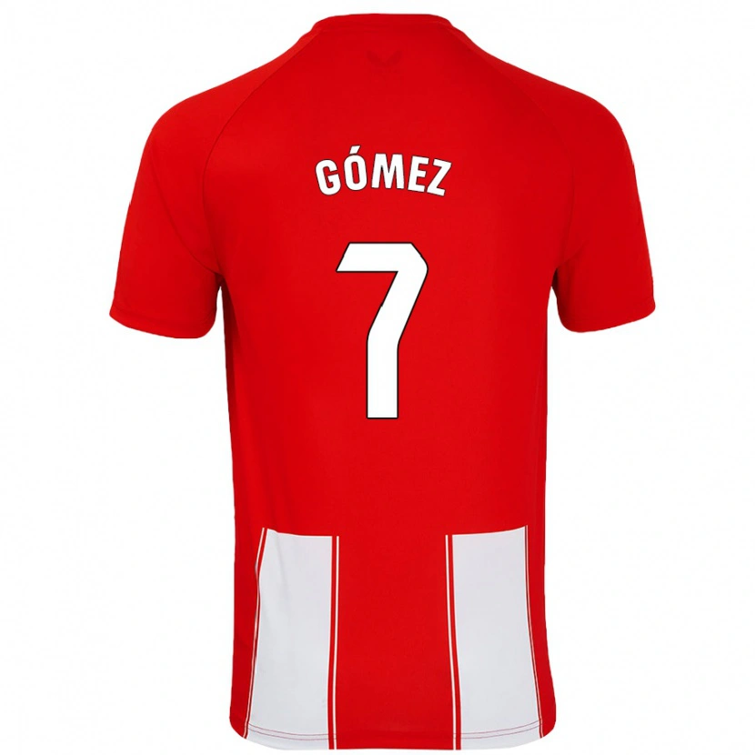 Danxen Mujer Camiseta Valen Gómez #7 Rojo Blanco 1ª Equipación 2024/25 La Camisa
